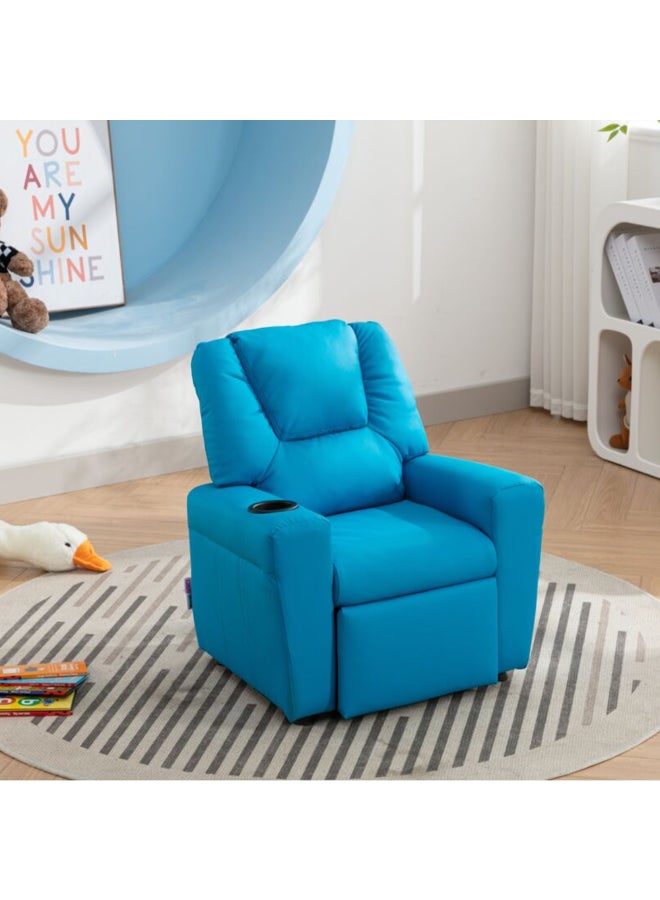 Micasa Elegant and Modern Design Kids Recliner with Push Back Seat Sky Blue 67 x 59.5 x 62 cm SX-81408 SKY BLUE - Image 2